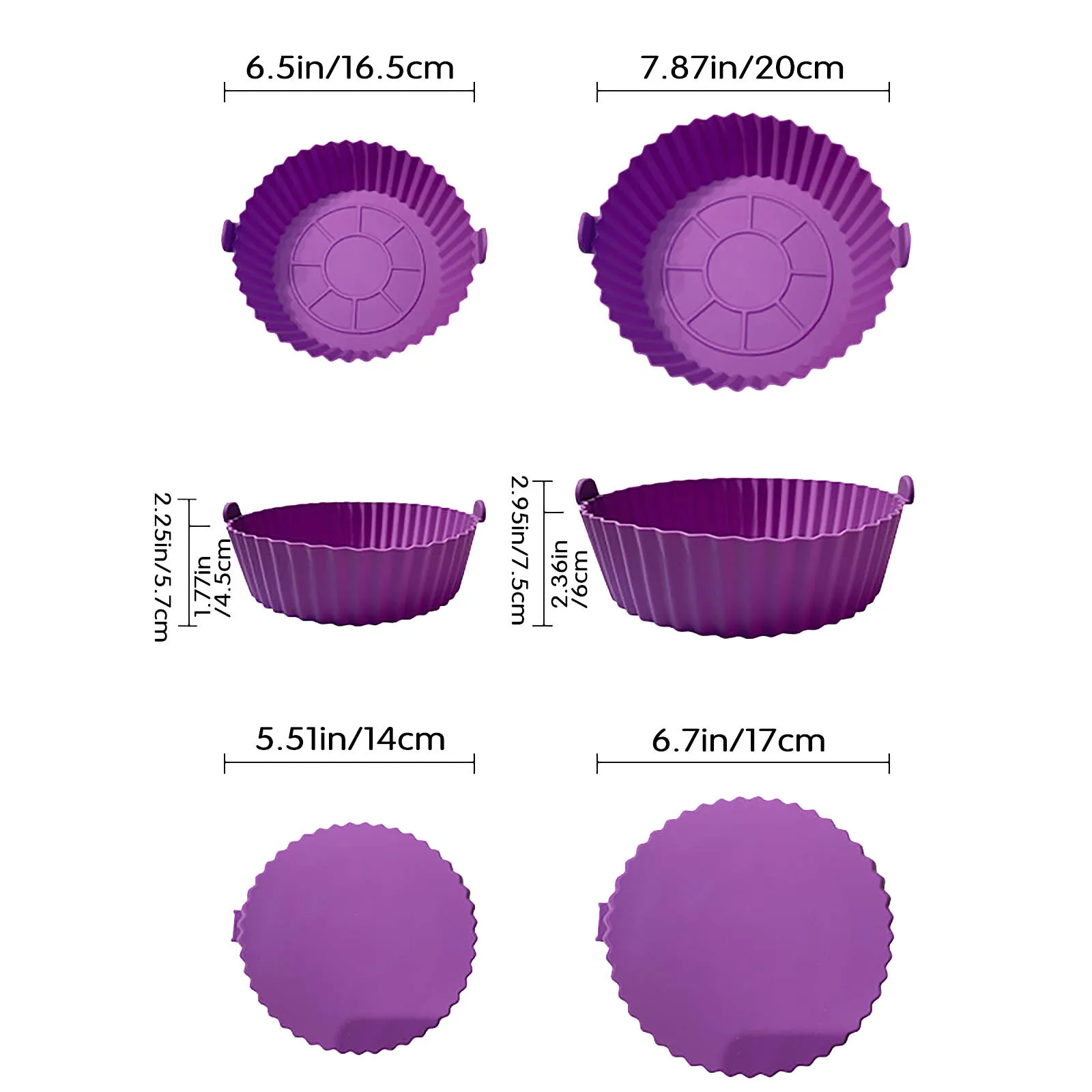 Силиконовый горшок для многоразовой антипригарной фритюрницы поддон выпечки