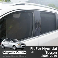 for hyundai tucson 2005 2014 car curtain custom fit car side window sun shade for blocks uv rays glare magnetic auto sunshade