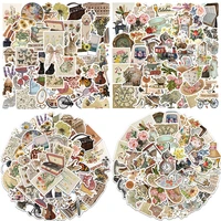 50pcs vintage old objects anime graffiti stickers dictionary diary luggage laptop pvc waterproof stickers