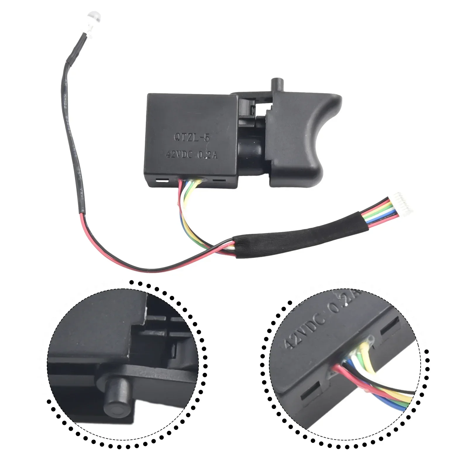 Электрическая дрель 7 2-24 В пылезащитный контроль скорости кнопочный триггерный