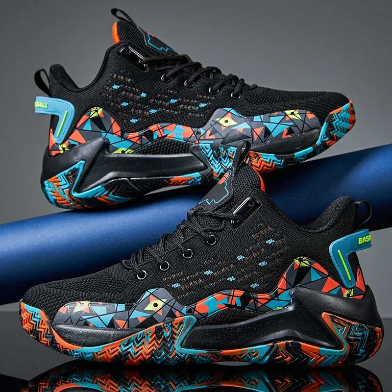 

Brand Mens Basketball Shoes Boys High-top Sneakers Casual Breathable Tennis Shoes Womens Comfortable Non-slip Youth Sports Shoes