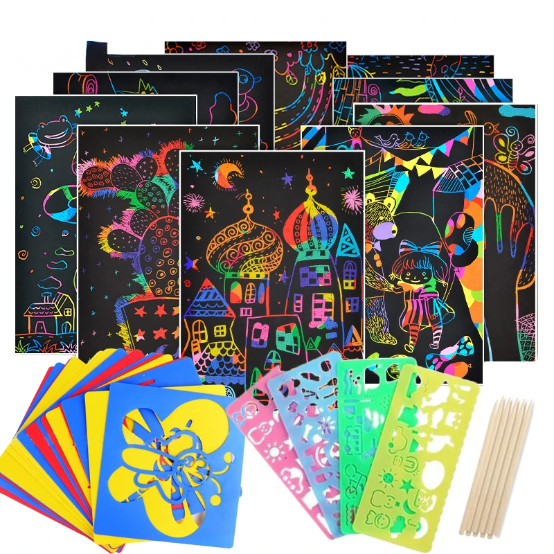

5 Sets DIY Graffiti Bag with Markers Handmade Painting Non-Woven Bag for Children Arts Crafts Color Filling Drawing Toy GYH
