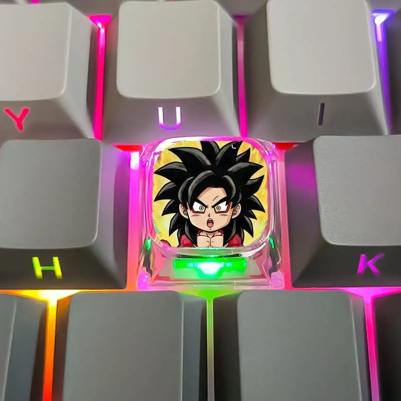 Новые кейкапы Dragon Ball для механической клавиатуры: прозрачные, креативные, с мультяшным рисунком, для самостоятельной сборки, яркие, индивидуальные (art.: 3920db83148fb) - 3920db83148fb