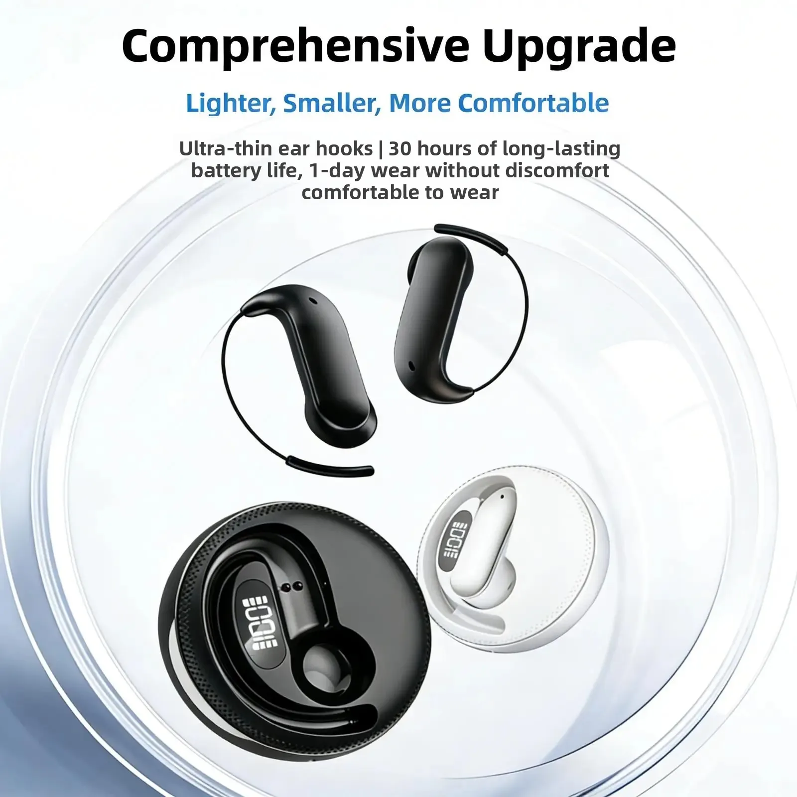 Фото Новые наушники X56 Star Ring Design Bluetooth 6.0 с креплением на ухо, AI-переводом, комфортной посадкой для бизнеса, путешествий, офиса, прослушивания музыки и повседневного использования №2