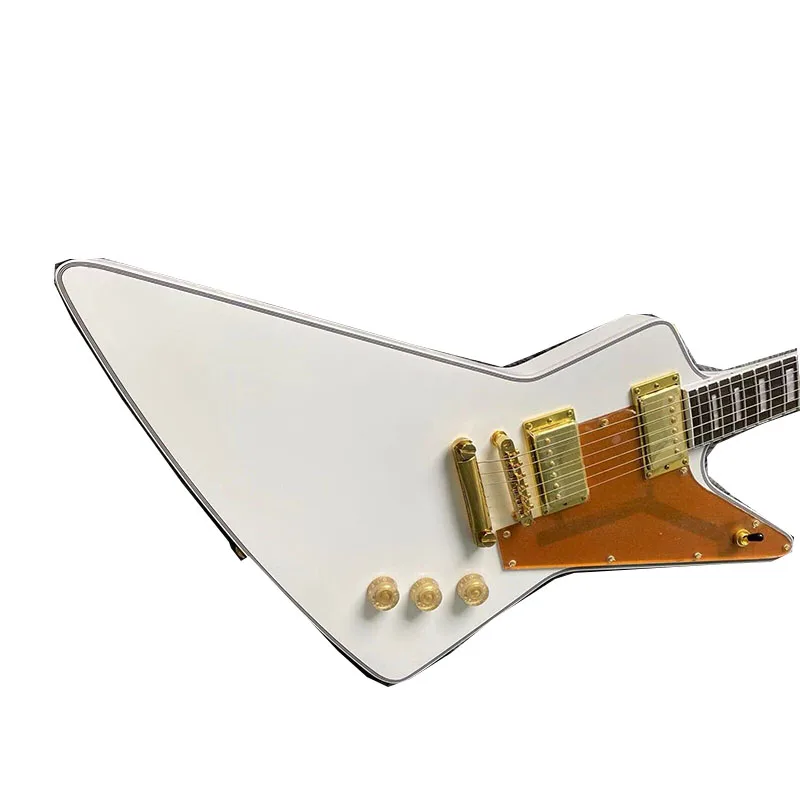 Фото Электрическая гитара белого цвета Gib Gold Hardware Body и Neck 6 струн №3