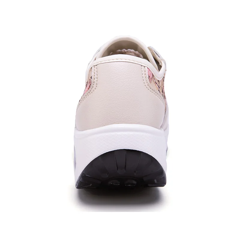 STRONGSHEN Women  Shoes Summer New  Breathable  Air Wear-resisting  Non-slip  Comfortable  Cushion  Heightening  Rocking  Shoes