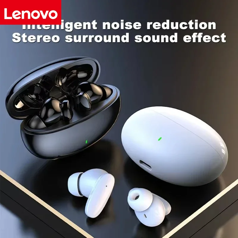 Фото НОВЫЕ Bluetooth-наушники Lenovo для ноутбуков и компьютеров, легкие наушники, совместимые со смартфонами, для занятий спортом №2