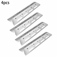 4*Replacement Stainless Steel Heat Plate Shield Barbeque Grill For GFTIME BBQ Tek Models Kenm GSF2818K SLG2007A Camping Tool