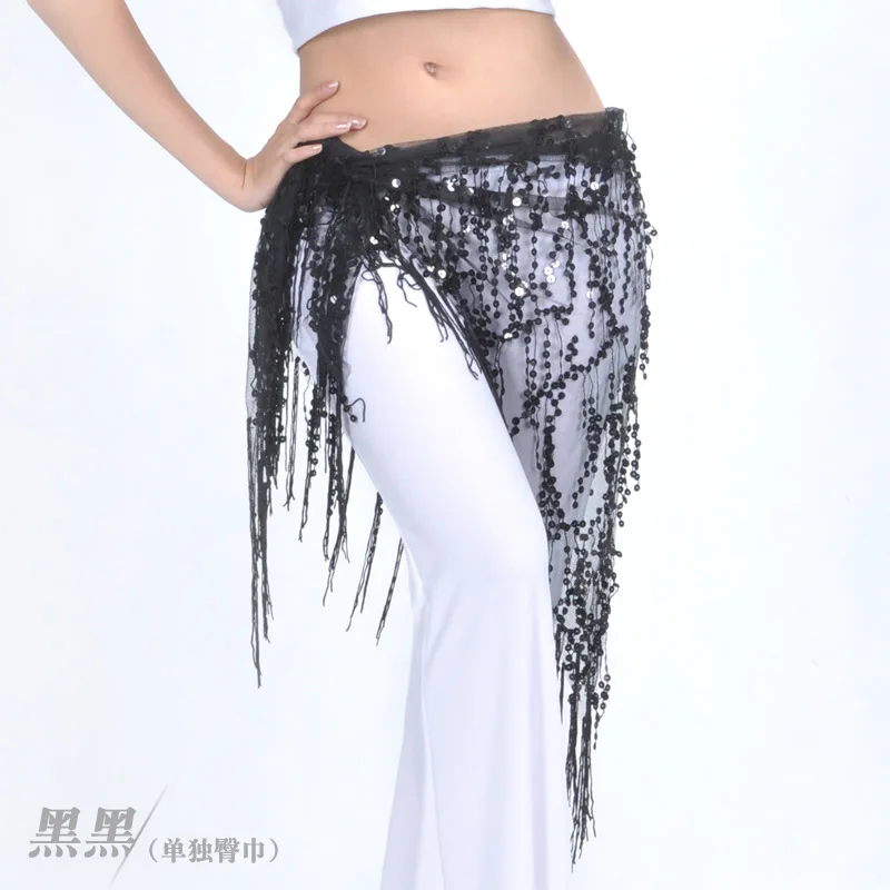 

laporte belly dance costume sequins tassel indian belly dance hip scarf for women belly dancing belt 11kinds of colors