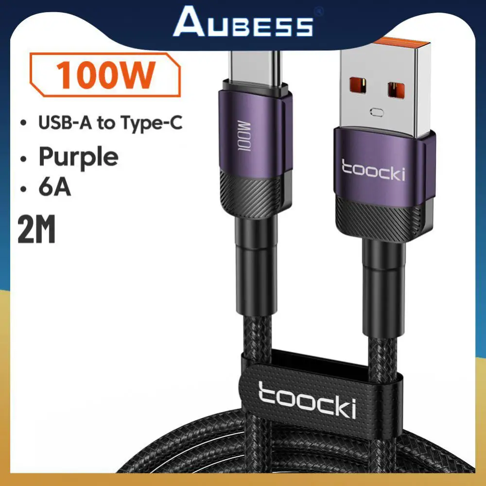 

6a Fast Charging Charger Support Vooc Usb C Cable Aluminum For Huawei P50/p50 Sb Type C Mobile Phone Data Cord 100w