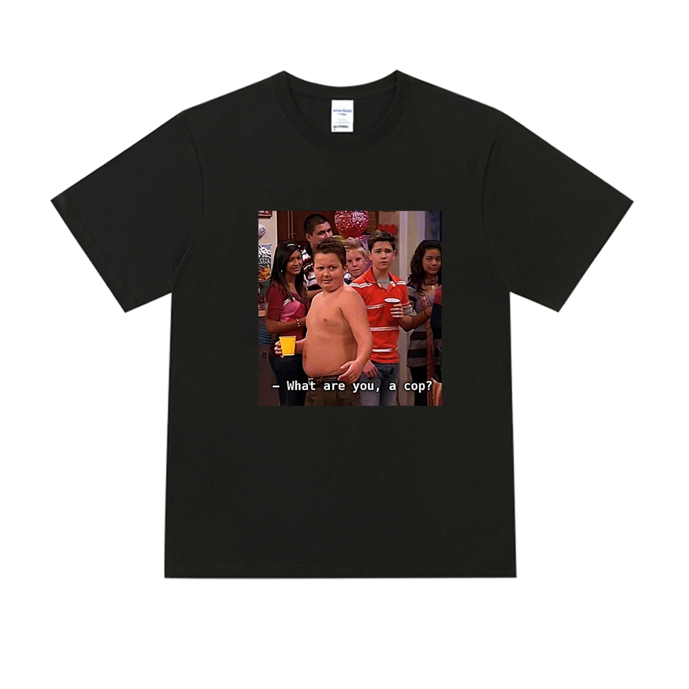 

Gibby Icarly 2022 Summer New Short Sleeve T Shirt Men Women Street Hip-hop Funny Pattern Printing T-shirt Hot Cotoon Tee Shirts