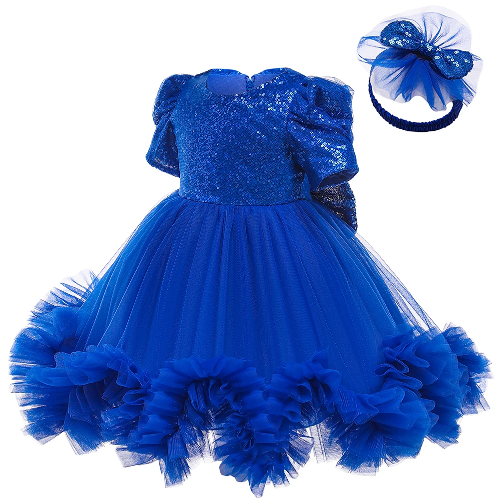 

LZH Baby Dress For Baby Girls 1st Year Birthday Dress Infant Sequin Party Princess Dress Baby Carnival Costume Newborn Clothes