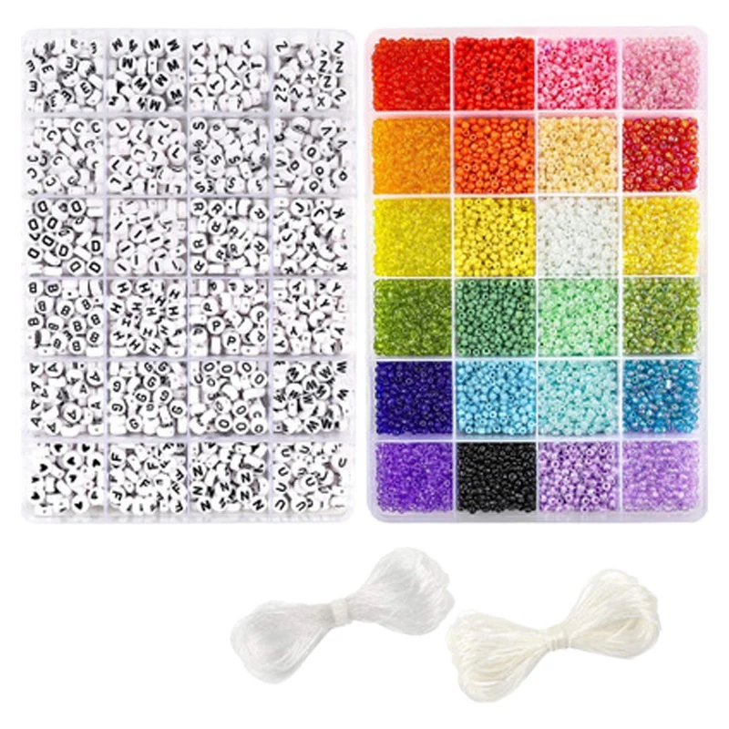 

12000 шт., бусины для браслетов и ожерелий