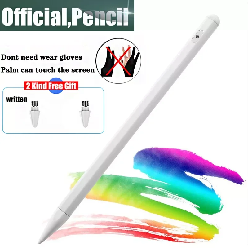 

For iPad Pencil Apple Pen Stylus for Apple Pencil 2 1 for iPad Air 4 2021 Pro 11 12.9 2020 Air 3 10.5 2019 10.2 Mini 5 Touch Pen