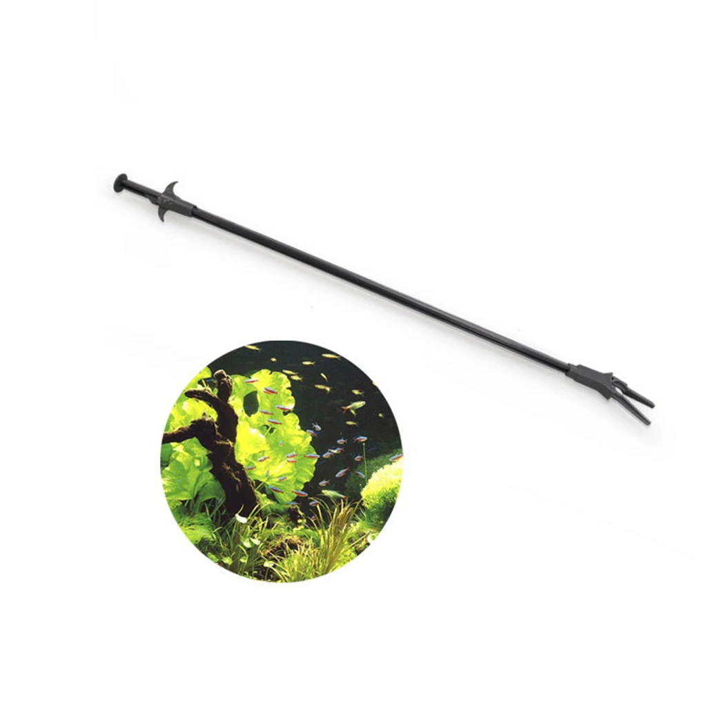 

Plastic Aquarium Plants Fish Reef Marine Tank Tweezer Clip 50CM Length