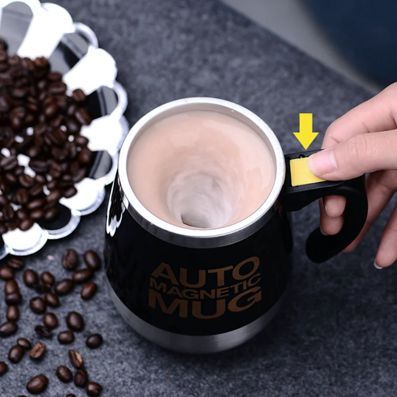 Новая автоматическая Магнитная чашка с самоперемешиванием из нержавеющей стали
