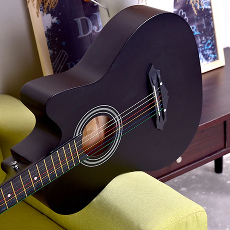 Neck Acoustic Guitar Professional Kit Classical Archtop Guitar Hollow Body Telecaster Musical Instrument Kit Guitarra Guitars