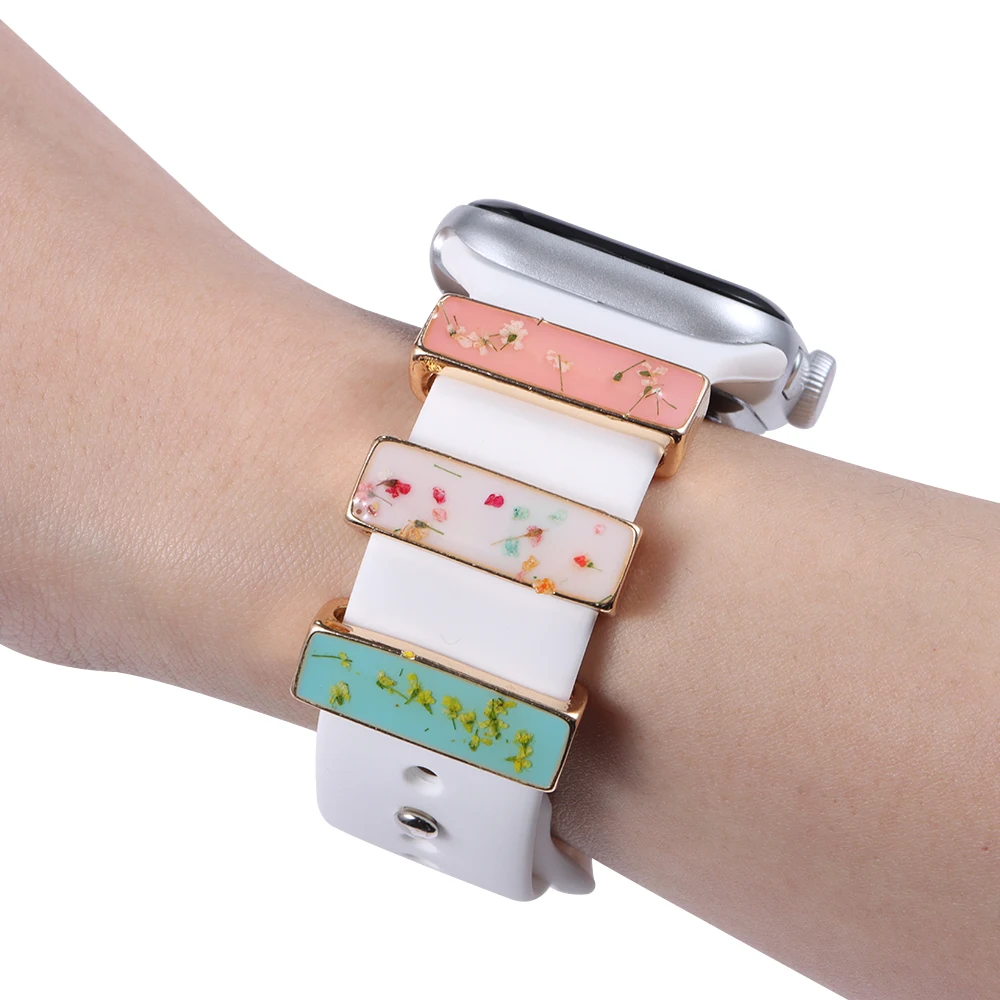 Браслет для часов Apple Watch 2022 металлические подвески декоративное кольцо в виде