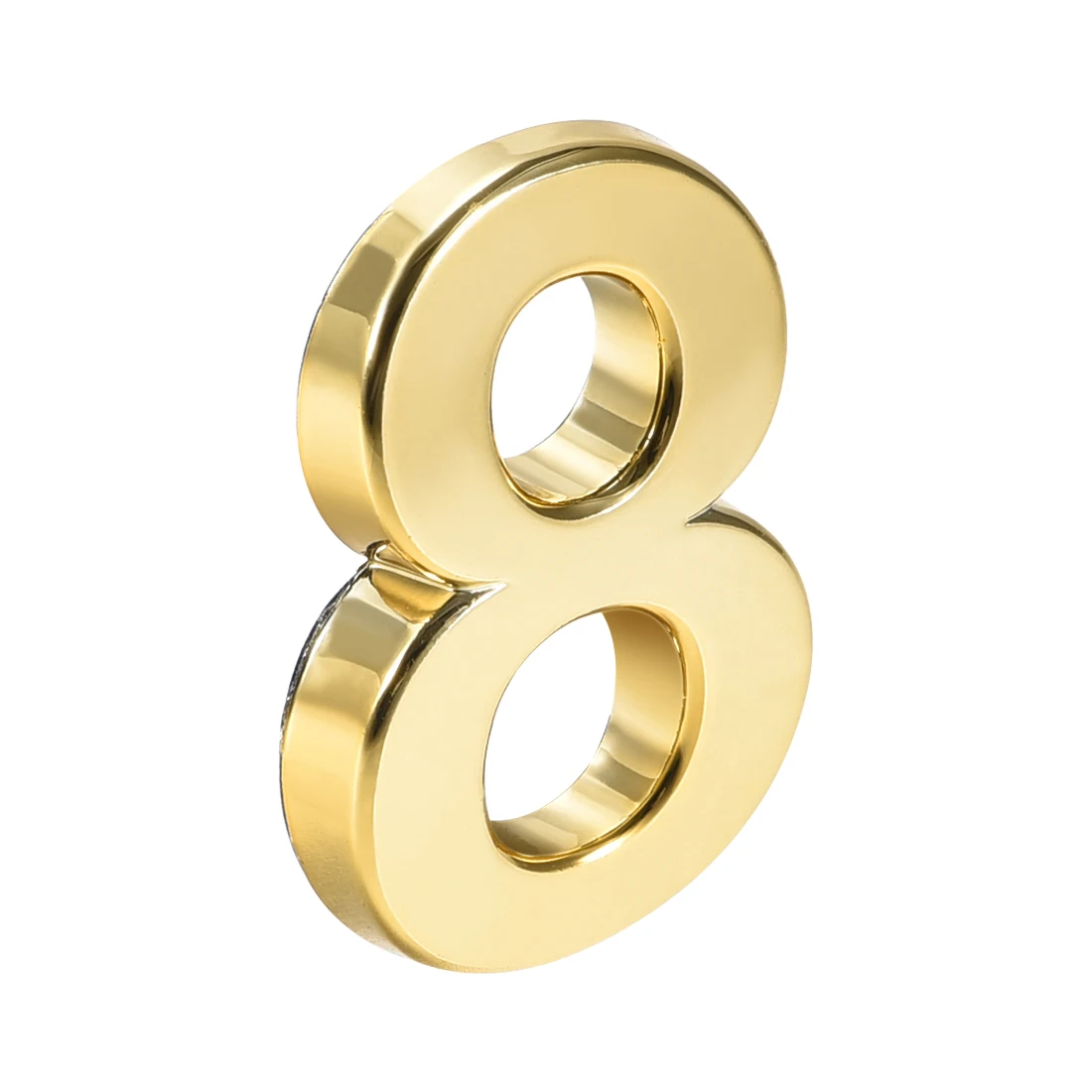 

Uxcell Self Adhesive House Number 3.94 Inch ABS Plastic Number 8 for House Hotel Mailbox Address Sign Gold Tone