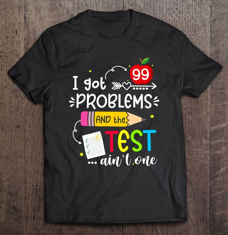 

Рубашки для детей с тестом на день мотивации, Женская стандартная футболка, Мужская футболка оверсайз, винтажная аниме футболка