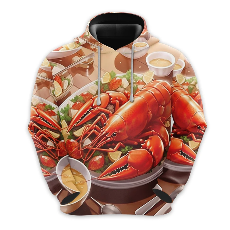 Забавные толстовки с рисунком еды для гурманов модные персонализированные