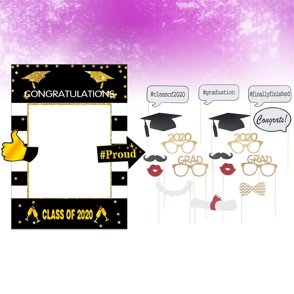 

18pcs Photo Frame Fantastic Creative Selfie Frame Photography Picture Accessories Decoration Photo Frame for Graduation