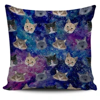 cosmic cat pillow cover 3d printed pillowcases throw home decoration double sided printing