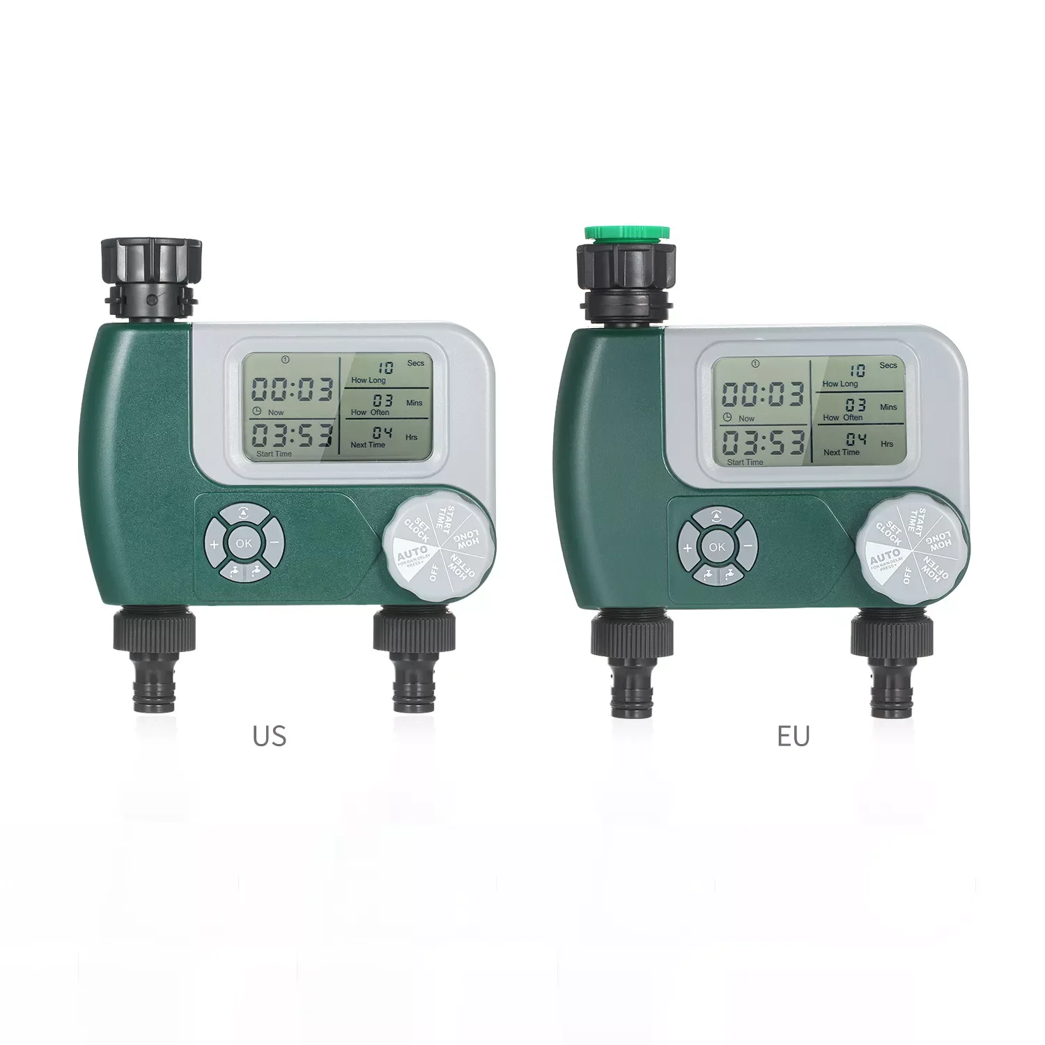 

NEW2023 Programmable Digital Hose Faucet Timer Battery Operated Automatic Watering Sprinkler System Irrigation Controller with 2