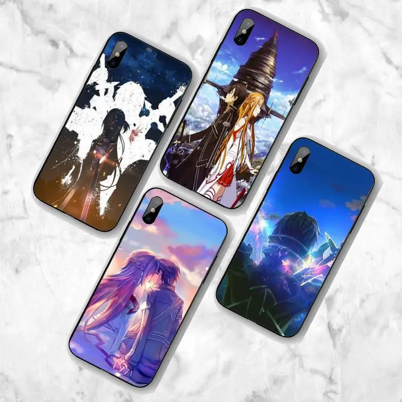 

Sword Art Phone Case For Huawei G7 G8 P7 P8 P9 P10 P20 P30 Lite Mini Pro P Smart Plus Cove Fundas