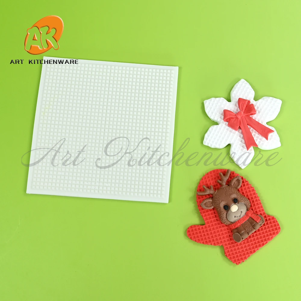 

Рождественская текстура, силиконовая форма для помадки, формы для торта, инструменты для украшения торта «сделай сам», формы для шоколадной мастики, конфетная смола, глиняная форма