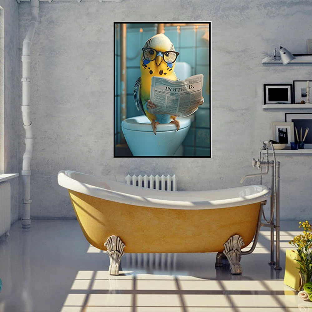 Картина на холсте попугай толете