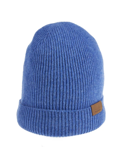 Unisex 100% Austraalia Meriinovillast triibumustriga beanie müts 23x28cm 3