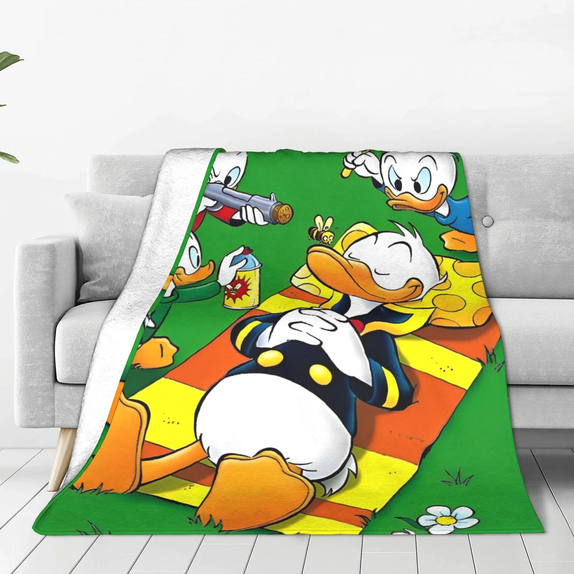 Одеяло Дональд Дак фланелевая комедия драма мягкое теплое покрывало для кровати