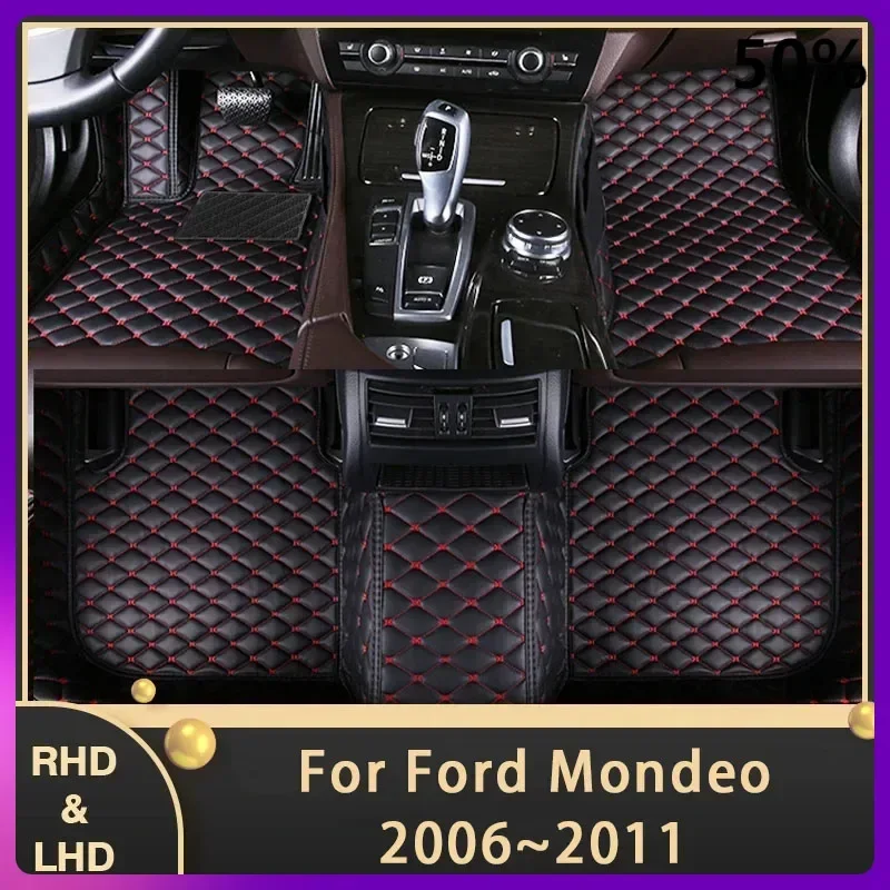 Автомобильные коврики для Ford Mondeo 2006 ~ 2011 Mk IV 3 на заказ автомобильные подушечки ног