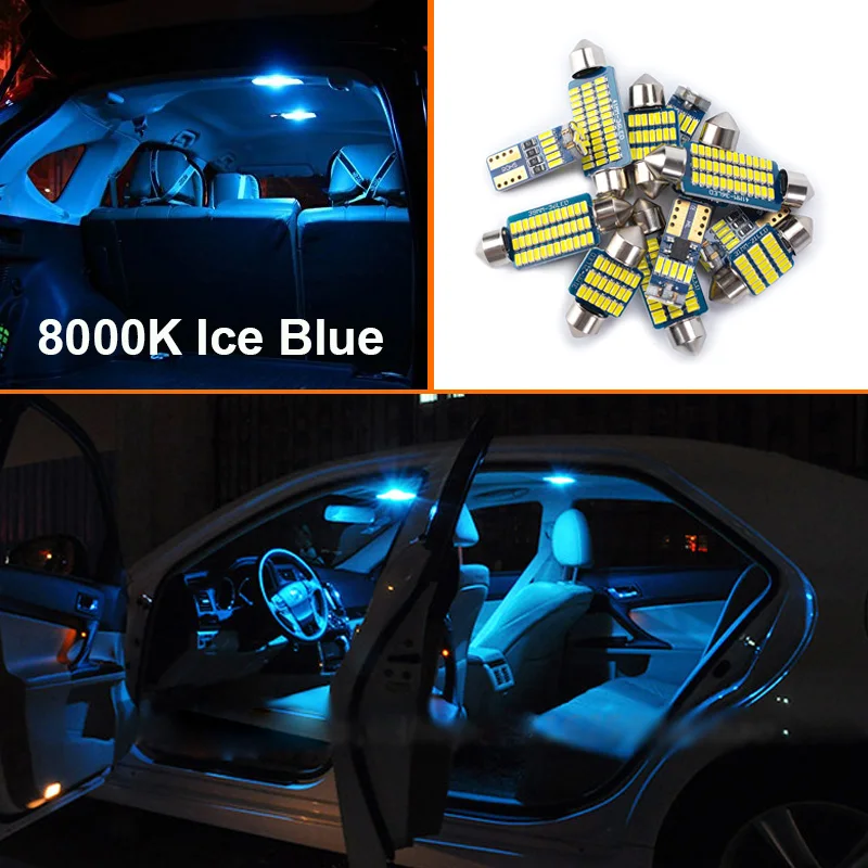 

8 шт. Canbus для Honda Civic 8 4D Sedan Coupe Hatchback 2006-2011 автомобильный светодиодный внутренний светильник для чтения комплект лампы номерного знака