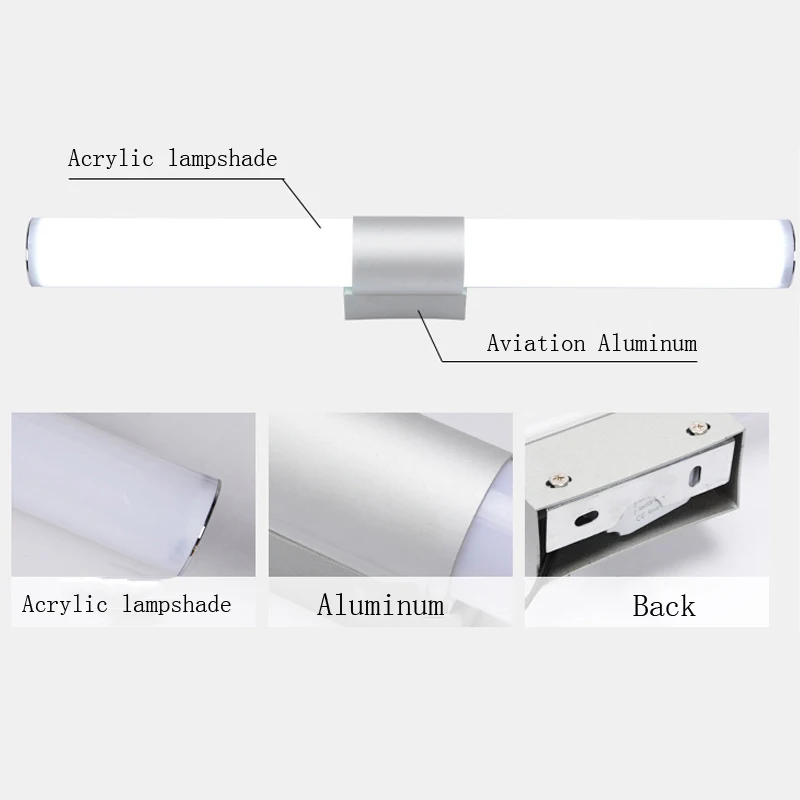 Современные Настенные Светильники Для Дома Супер Яркие Длинные Полосы Зеркало