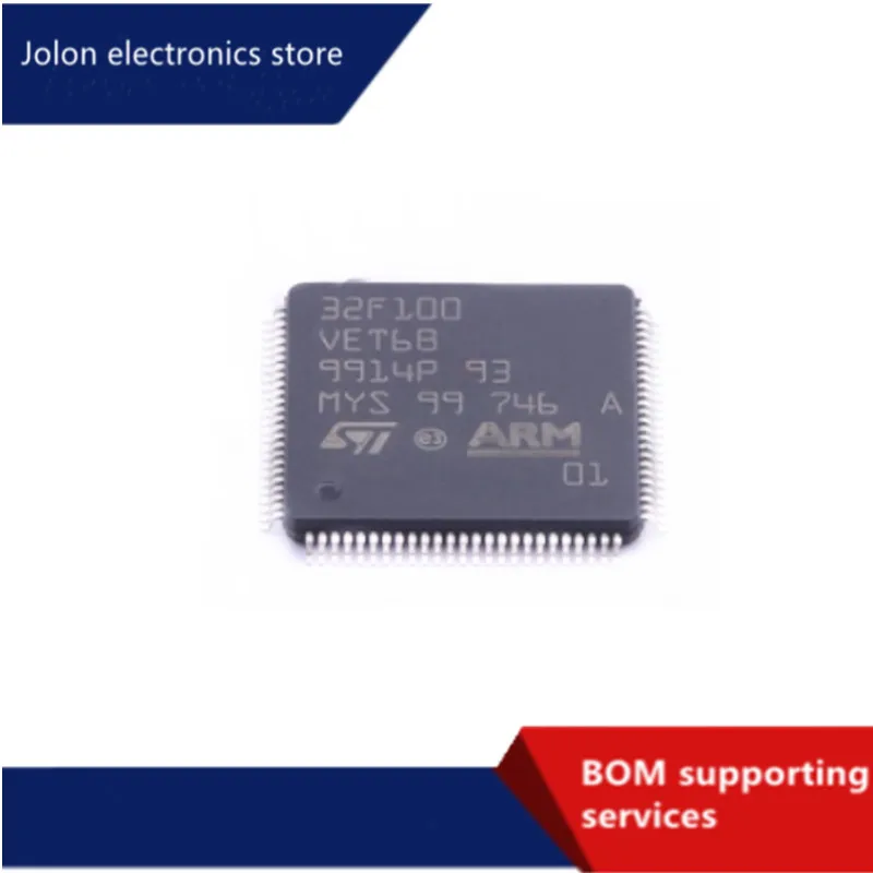 

New STM32F100VET6B Lqfp10032-bit microcontroller ARM Monolithic Integrated Circuit