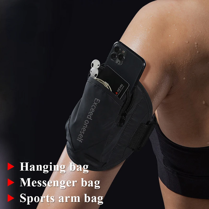 

Running Arm Bag Outdoor Waterproof Reflective Armband Bag Phone Holder For Below 6.7inch Phone Sport Gym Arm Wrist Case