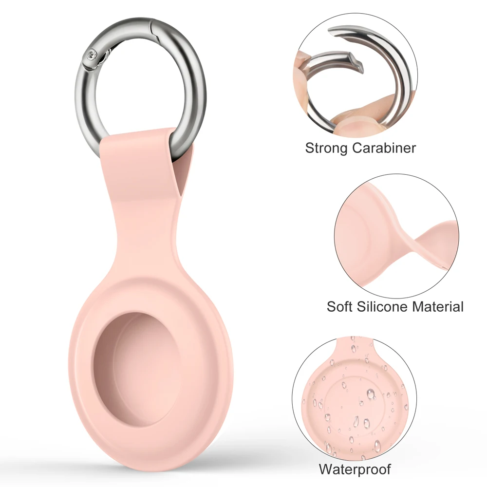 4PCS Protective Sleeve Case Cover For Apple Airtag Tracker Location Keychain Silicone Cover For Apple air tag Tracker Locator