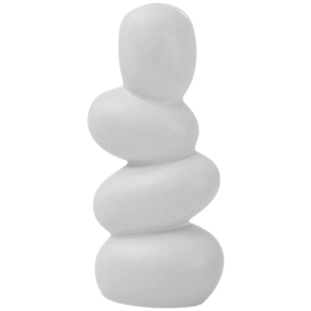 

Nordic Style Ceramic Vase Cobblestones-shaped Vase Decor Abstract Ceramic Vase