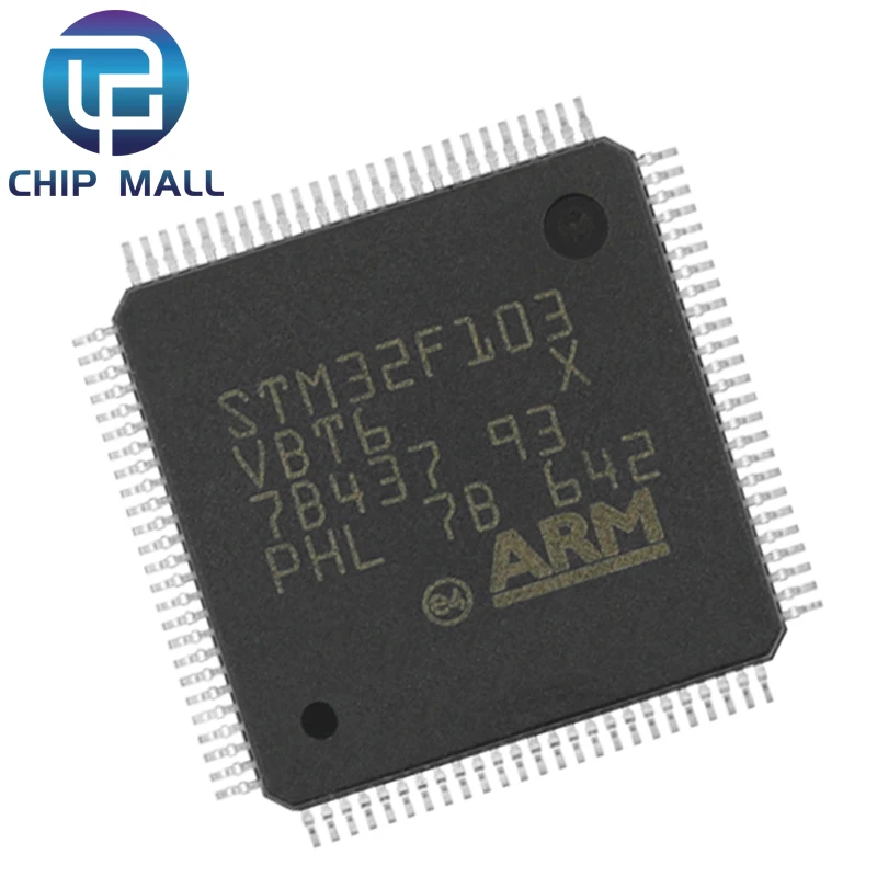 

STM32F103VBT6 LQFP-100 ARM Cortex-M3 32-bit Microcontroller MCU Chip IC New Original Spot