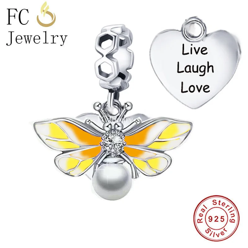 FC ювелирные изделия подходят оригинальный браслет 925 серебро живой Смех Любовь