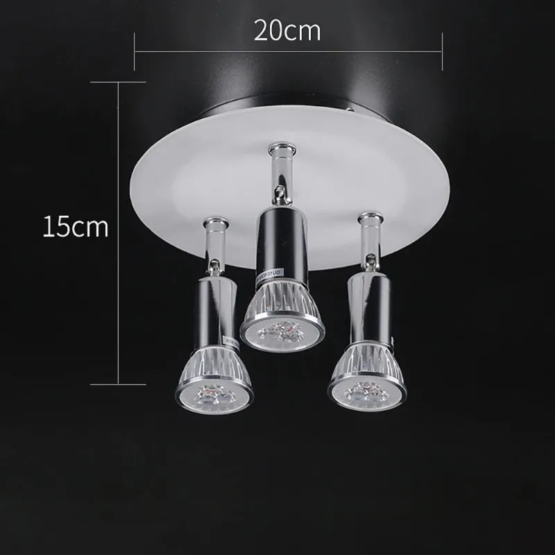 3 насадки круглые дизайнерские зеркальные рамки с лампой GU10 хромированные