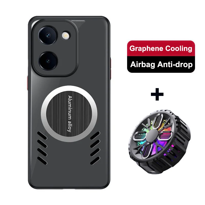 Для Vivo Y36 5G Графеновый чехол с вентиляционным отверстием для 4G Дышащий + радиатор