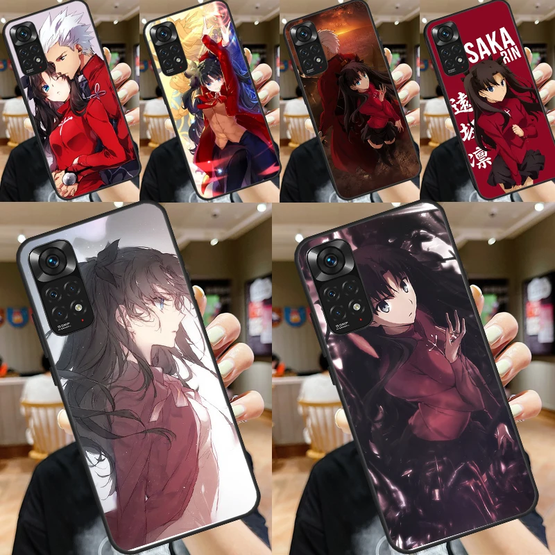 Чехол Fate Zero Tohsaka Rin для Redmi Note 11 Pro чехол 9 8 10 10S 11S 9S 8T 9A 9C 9T |