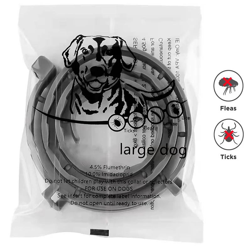 

Аксессуар для блох, регулируемый ошейник для собак и щенков, 8 месяцев