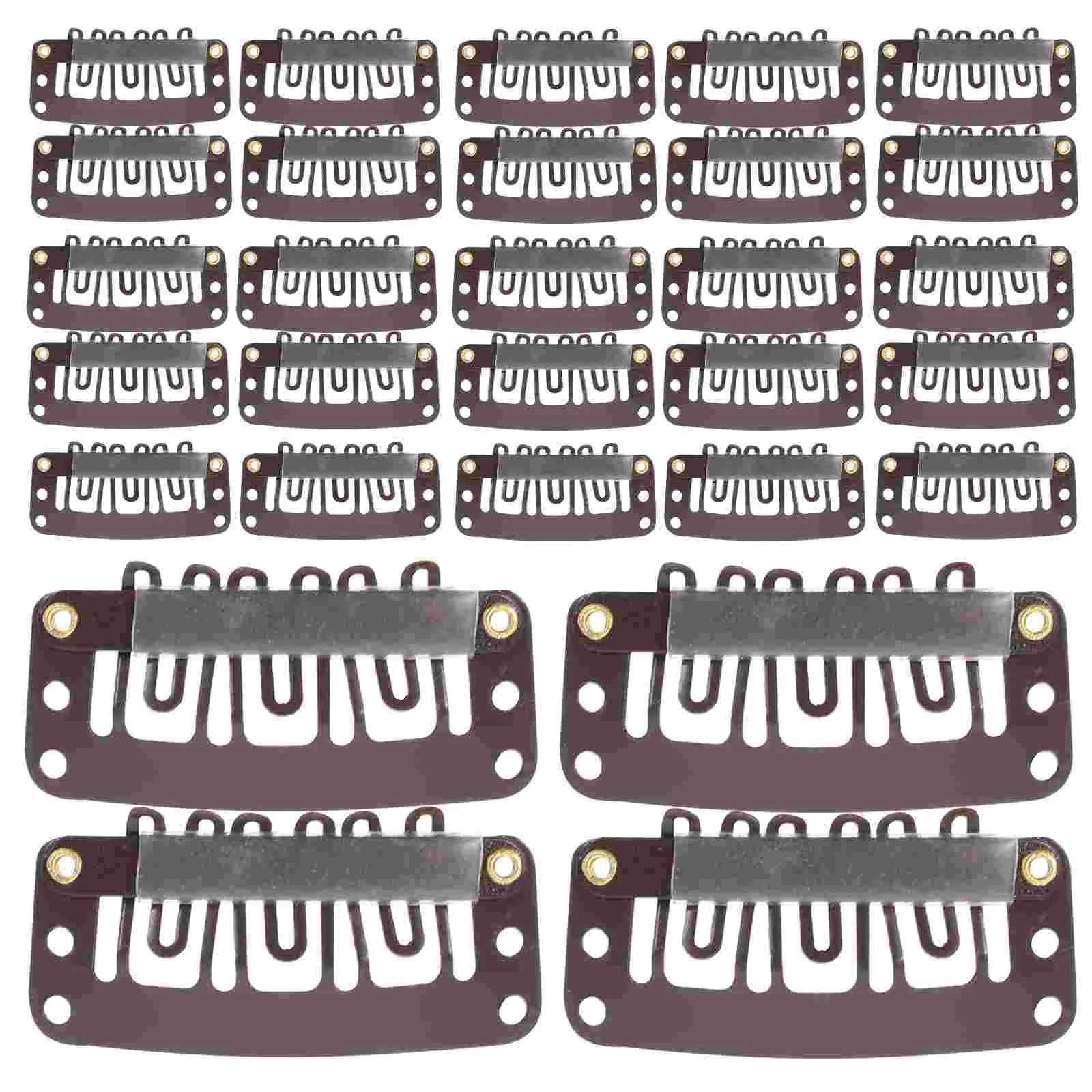 

60 Pcs Accessories Bb Clip Extension Hair Clips for Extensions Seamless Ins Rubber Women