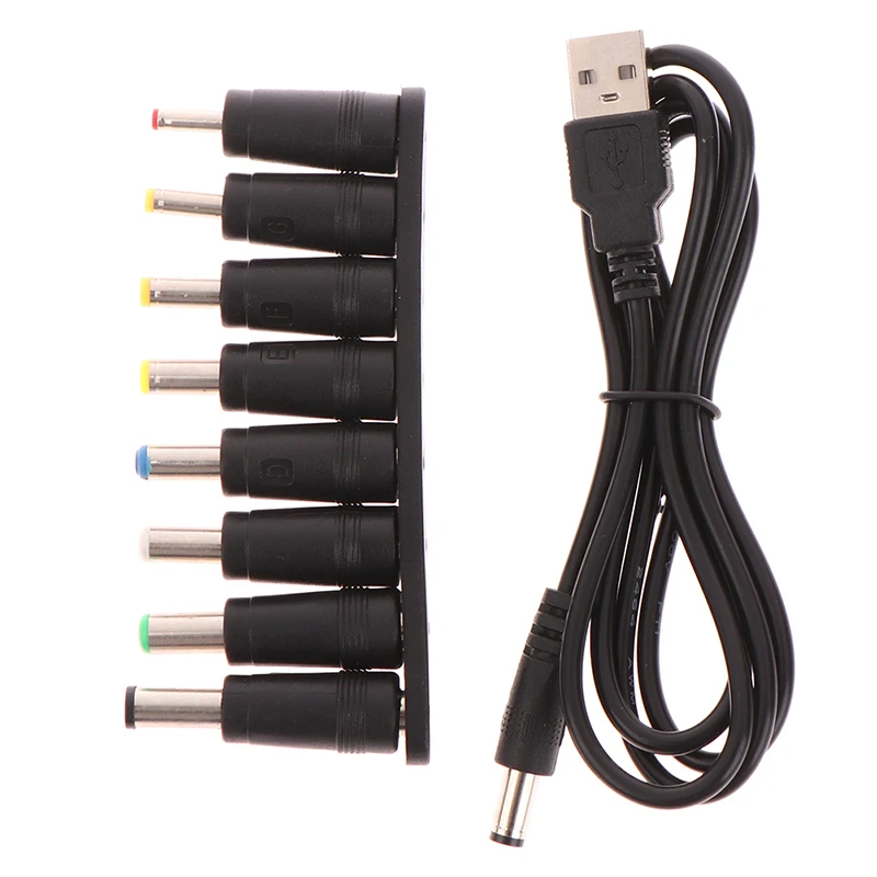 

1 Set Universal 5V USB to DC Power Cable USB Jack Charging Cord Plug Connector Adapter For Router Mini Fan Speaker Camera
