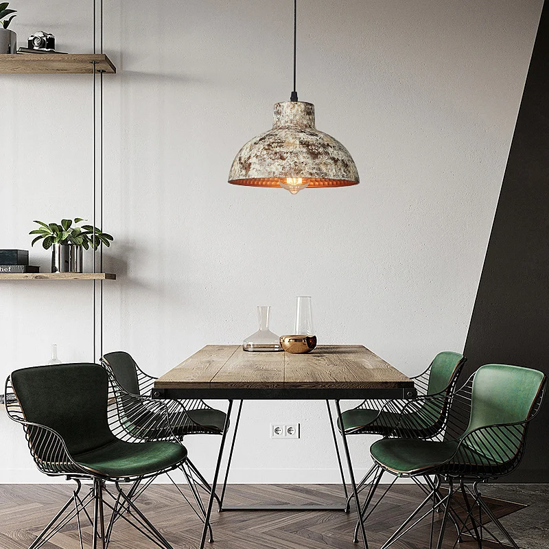 

Industry Style Handmade Surface White Vintage American Country France Nordic Kitchen Dinning Room Island Pendant Lamp Chandelier