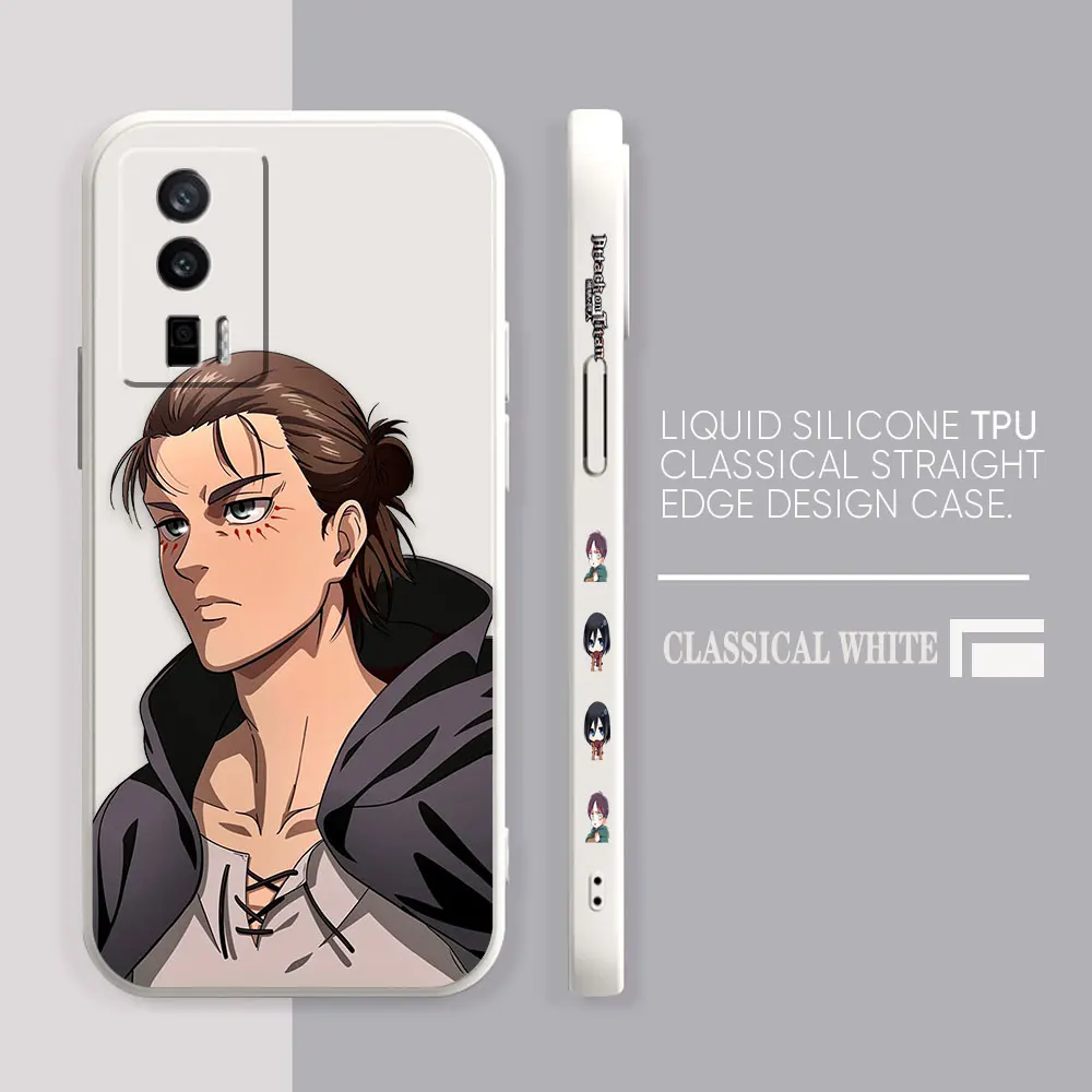 Case For Redmi K60E K60 K50 K40S K40 K30 K20 12C 10C 9A 9 8 10X 10A 10 Pro 4G 5G Gaming Case Anime A-Attack O-On T-Titan E-Eren